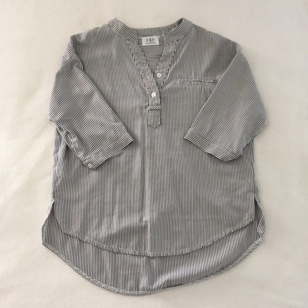 Cropped Striped Blouse